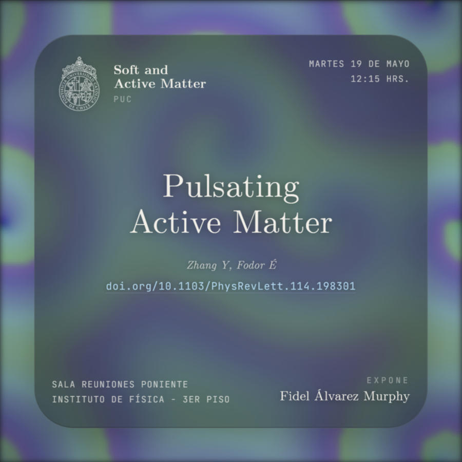 Pulsating Active Matter — journal-club banner