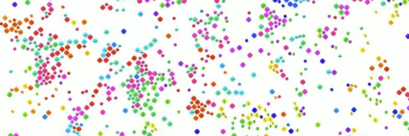 Motility-induced patterns: bubble, fingers, and shock fronts