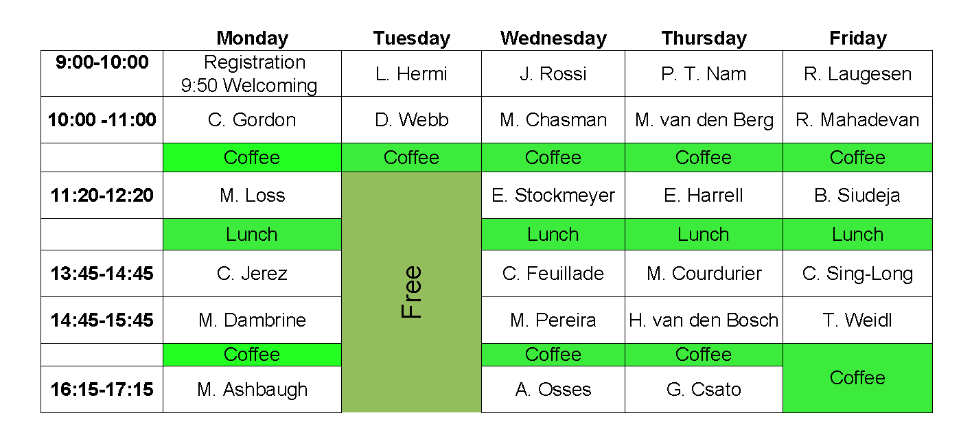 Program Schedule