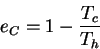 \begin{displaymath}
e_C=1-\frac{T_c}{T_h}
\end{displaymath}