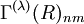 \Gamma^{(\lambda)} (R)_{nm}\,